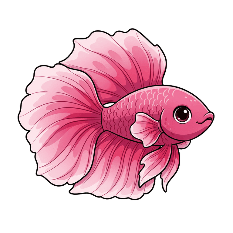 Rose Betta — rare reef fish